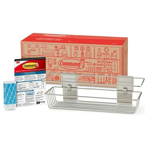 Command Shower Caddy with Water Resistant Strips Cover