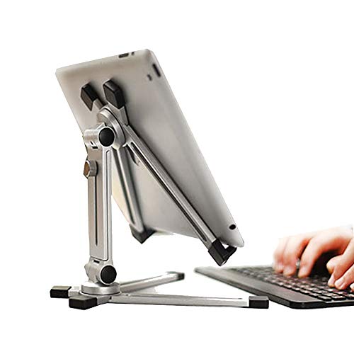 Portable Fold-Up Travel Stand Aluminum, Universal Tablet Stand Holder Foldable Multi-Angle Adjustable For Ipad/Iphone/Notebook/Kindle/Samsung Galaxy Tab, Nintendo Switch, Apple Ipad Pro 10 #TOP4