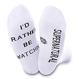 TSOTMO I'D Rather Be Watching TV Show Socks (SuperTV)