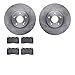 Dynamic Friction Company Front Brake Rotors with 5000 Advanced Brake Pads 6502-58112
