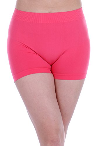 TODAY SHOWROOM Thin Mini Woman's Low Cut Shorts, Pink (One Size, Coral)