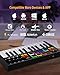 OYAYO MIDI Keyboard Controller, 25 Key Rechargeable MIDI Keyboard with 8 Backlit Drum Pads, 8 Knobs, OLED Display, DAW Integration, MIDI Controller for Music Production