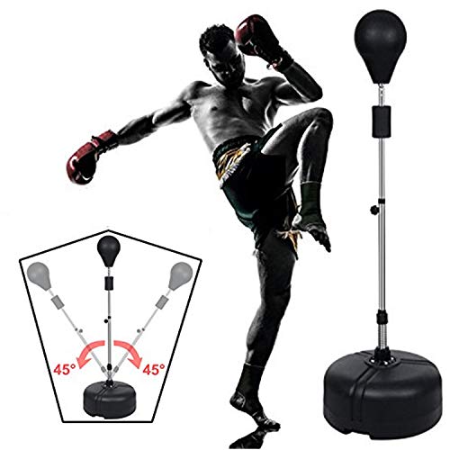 langomke Reflex Boxing Bag Freestanding Punching Ball Adjustable Cobra Boxing Bag Stand Speed