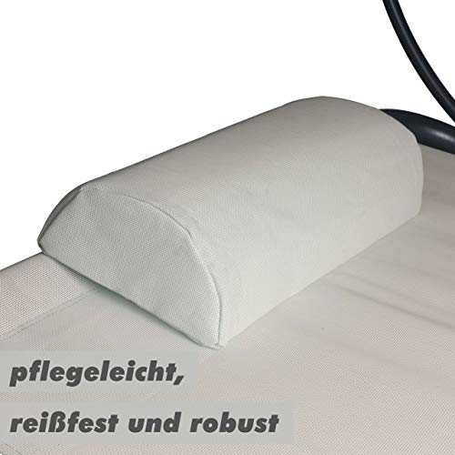 Sonnenliege mit Dach Divero 200 x 139 x 152 cm für Garten und Terrasse