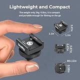 SMALLRIG Cold Shoe Mount Adapter for Wireless Microphone, for DJI Mic / Mic 2, for RODE Wireless Go II, for Saramonic BLink 900 B, for Hollyland C1, with 1/4"-20 Threaded Hole, Anti Drop Design - 4822 - Image 4