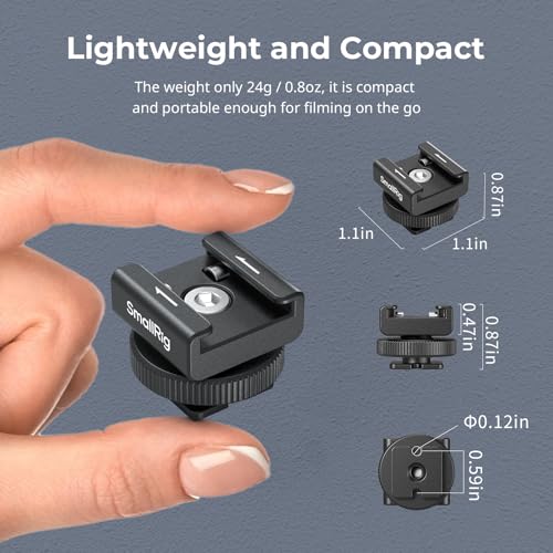 image for SmallRig Cold Shoe Mount Adapter for Wireless Microphone, for DJI Mic 