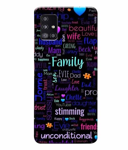 Image of Printed Hard Back Case Cover & Compatible for Samsung Galaxy A71 | Motivation Inspired Quotes (Multicolor) - D1208