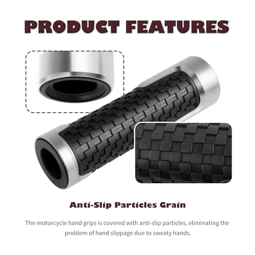 2 Pegas para bicicleta da sujeira, alças legais de motocicleta de 7/20.3 cm com design antiderrapant