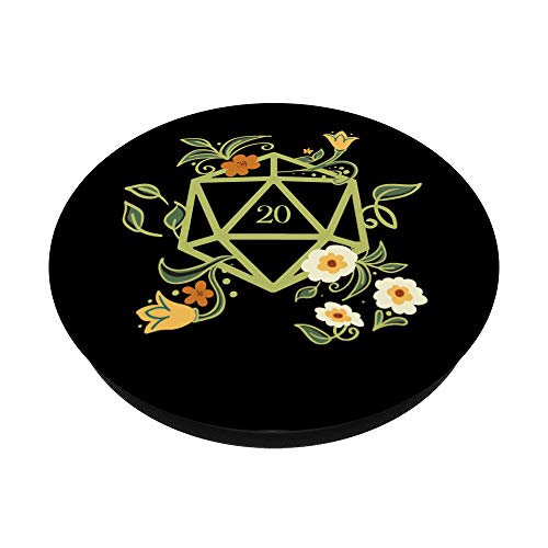 Nerdy Polyhedral D20 Dice Set Plants And Succulents Geeky Popsockets Popgrip: Swappable Grip For Phones & Tablets #TOP1