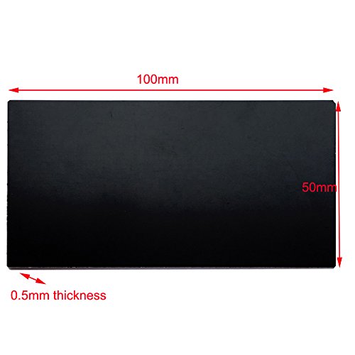 Ebamaz Anodized Aluminium Laser Engraved Mount Metal Plate Etching Sheets 100X50Mm Round Corner With Adhesive­ (1 Color 1Pcs, Blank, 4Pcs) #TOP1