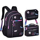 Kit Escolar Mochila de Costas Lancheira Térmica Estojo Box Rafa & Luiz RL24019