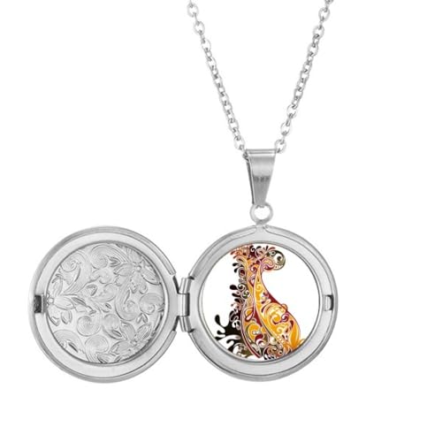 Collier médaillon paon coloré pour sublimer vos tenues de soirée