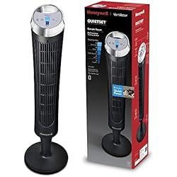 Ventilador Honeywell Agua Honeywell Ventilador de torre QuietSet (5 ajustes de velocidad, oscilación de 75°, función de temporizador, mando a distancia) HY254