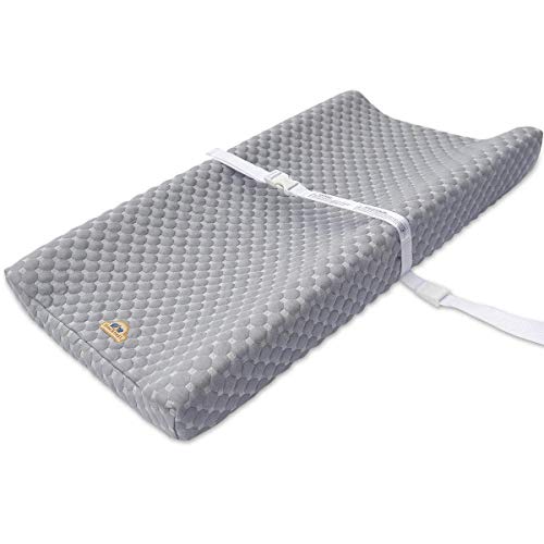 Image of Super Soft and Comfy Changing Pad Cover for Baby by BlueSnail (Gray)
