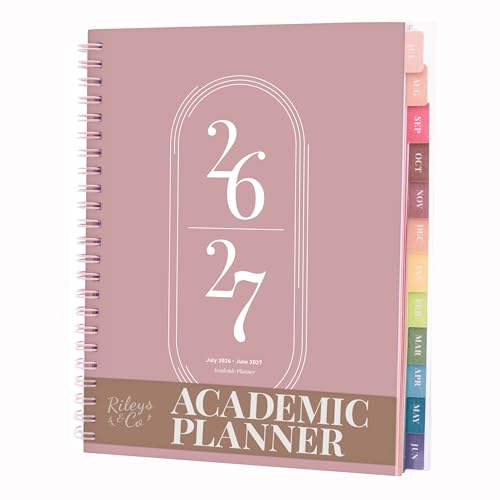 Rileys 2026-2027 Academic Planner 20x15cm (Pink)