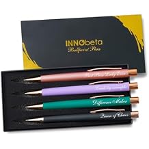 InnoBeta Boss Gifts for Women, Ballpoint Pen Set of 4, Funny Boss Lady Gifts for Women/Female in Christmas, Birthday, Appreciation - Best