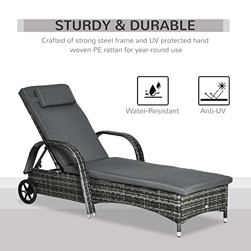 Outsunny-Outdoor-Rattan-Wicker-Chaise-Lounge-Chair-with-Height-Adjustable-Backrest-Durable-Material-Mixed-Grey 41dZYB5ZlJL