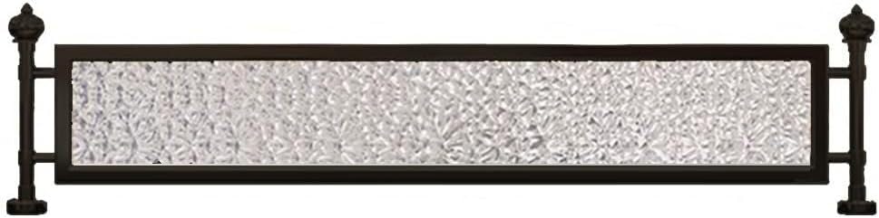 Séparateurs de couloir et cloisons en verre noir 150x30 cm pour restaurants