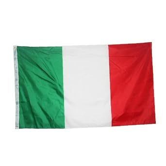 Italian Flag Large Flag Polyester Print Brass Grommet International Exhibition Venue Stadium Cultural Festival Decoration 35.4 x 59.1 inches 90 x 150 cm