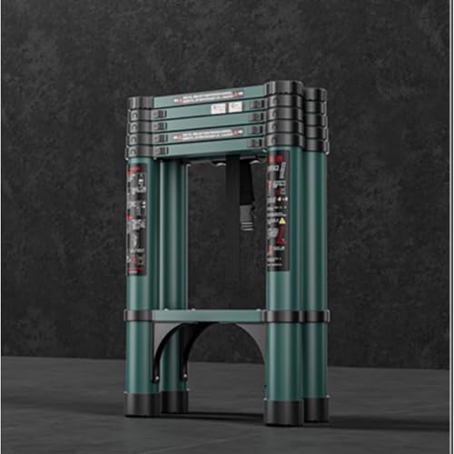 リン和膳居です梯子 伸縮脚立はしご 兼用脚立 5段 踏み台 折りたたみ 折り畳み 伸縮アルミはしご 持ち運びに便利 自動ロック 安全ロック 安全クロスバー スライド式 アルミ梯子 ホームロフトオフィスに適合 軽量 最長2m 安定 耐荷重150 kg 室内室外両用 (7段 2.3M)