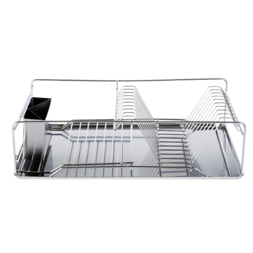Preisvergleich Produktbild RMAN Küche Abtropfständer Geschirr Abtropfgitter Abtropfgestell Edelstahl Rostfrei mit Abtropfschale Besteckkor (Modell 3)