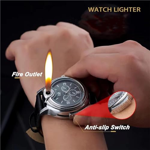Encendedor de pulsera multi-función 2 en 1 negro miniatura 2
