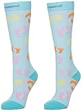 CompressionZ 20-30 mmHg Compression Socks Men & Women - Knee High Support Stockings (Babyfoot Green, X-Large)