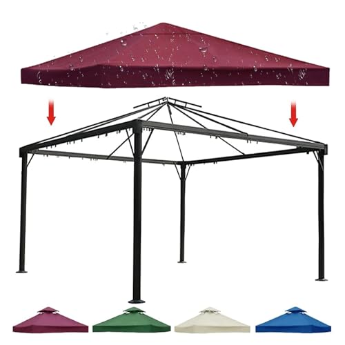 DIMENSIONI IDEALI PER OGNI OCCASIONE: Progettato specificamente come copertura sostitutiva per gazebo di misura 3x3m/9.8x9.8ft; struttura non inclusa. Perfetto per feste in giardino o barbecue all'aperto, offre ampio spazio per te e i tuoi ospiti per rilassarvi e godere dell'aria aperta.