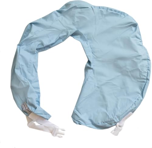 Image of My Brest Friend Original Nursing Pillow Cover - Slipcovers for Baby - Vinyl, Adjustable Fit, Easy Care, Durable - Original Nursing Pillow Not Included, Blue (Pack of 12)