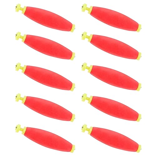 OriGlam 10pcs Fishing Bobbers Floats Foam Snap on Float, Fishing Foam Spring Float Bobber - Image 4