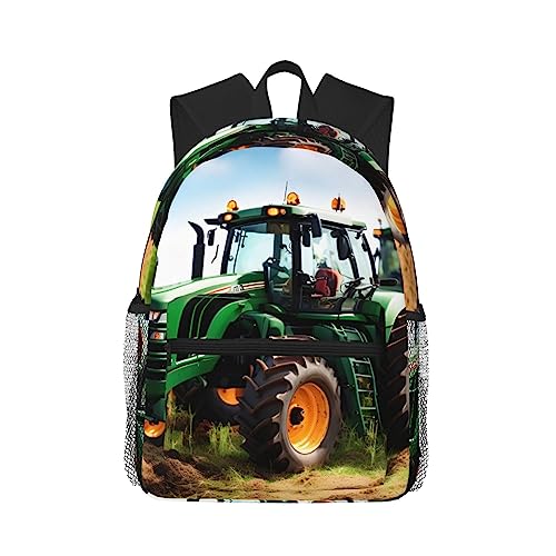Sac à dos tracteur agricole noir pour homme et femme avec poches de rangement légères