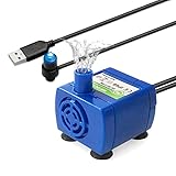 Bomba de fuente de agua USB para mascotas, motor de bomba de bajo ruido con...