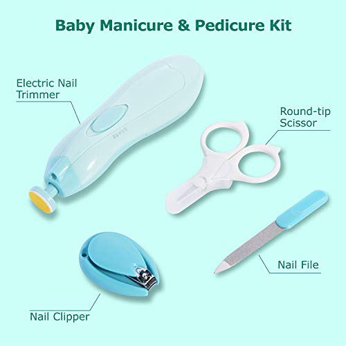 image for Baby Healthcare and Grooming Kit, 24 in 1 Baby Electric Nail Trimmer S