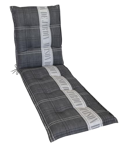 Gardissimo Liegenauflage Maison de Jardin 195x60x8cm Anthrazit/Grau