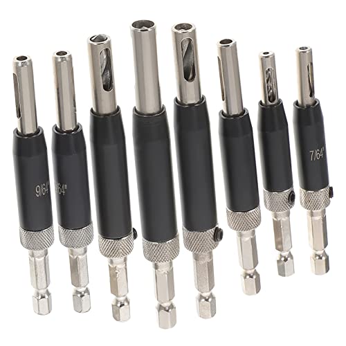 YARNOW 1 Set Gångjärnsborrverktyg Skåpverktyg Självcentrerande Borr Fönsterborr Dörrborrkronor Träbearbetningsverktyg För Skåp Kärnhålsstansare Gångjärnsborr Stanshål