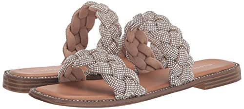 Madden Girl Women's Park Flat Sandal, Silver Multi, 8 #TOP6