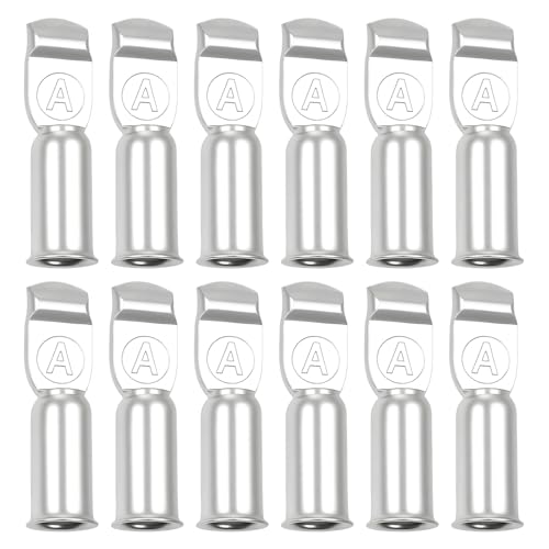 10pcs Quick Connect Battery Power Cable Terminals Pins for 50A 6-12 AWG Wires Towing Winch Systems Battery Quick Disconnect/Connect Wire Harness Plug Connectors