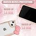 OTTARTAKS Compatible with iPhone 14 Pro Max Case Cute 3D Bow for Women Girls, Kawii Cat Ear Kitty Design Soft Silicone and Clear Hard PC Back Shockproof Pink Phone Case for iPhone 14 Pro Max 6.7inch