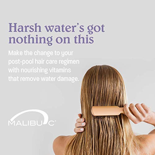 Malibu C Swimmers Wellness Hair Care Remedy - Vegan Hair Treatment To Remove Chlorine & Ocean Minerals - With Vitamin C Complex - Hydrating Chlorine Protection Masks - Restore Hair Moisture (12 Pack) #TOP4