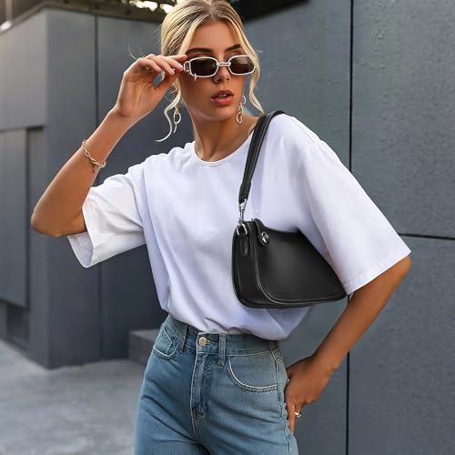 Shoulder Bag Purses for Women - Small Handbags PU Leather Shoulder Purse Trendy Designer Underarm Bags2