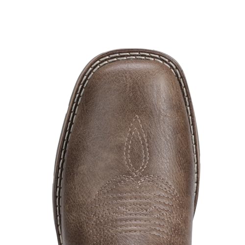 Image of Lumeheel Cowboy Boots for Men - Western Men's Boots with Classic Embroidered, Slip on Square Toe Boots, Slip Resistant Country Boots Chunky Heel Ankle, Durable Short Boots for Spring Fall