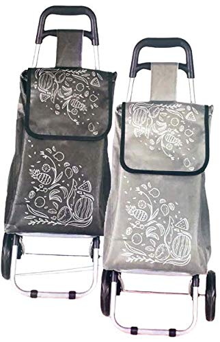 DABUTY ONLINE, S.L. Carrito de la Compra con 2 Ruedas, 25 litros, diseño de Frutas. Carro Compra