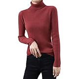 pull laine rouille Tissu : le pull est fabriqué en tissu mélangé de laine, qui est léger et près de la peau, extrêmement doux, chaud et confortable à porter.