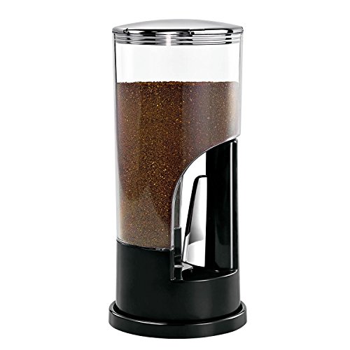 Zevro Indispensable 1/2-Pound-Capacity Coffee Dispenser, Black