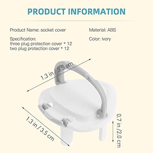 image for TOYANDONA 24pcs Outlet Plug Covers Baby Safety Plug Covers Insulation 