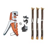 Complete Grafting Tool Set for Fruit Trees with three types of grafts - V-graft and Omega-graft