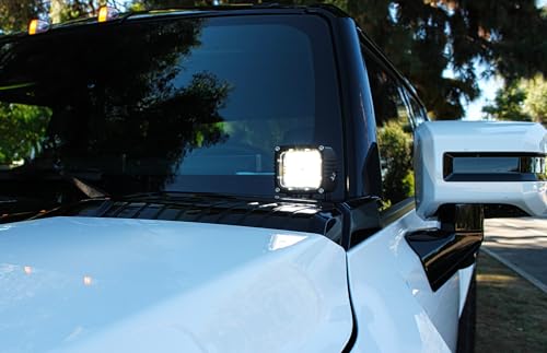 Kit de montaje Hood Mount con luz LED Ámbar para Hummer EV miniatura 2