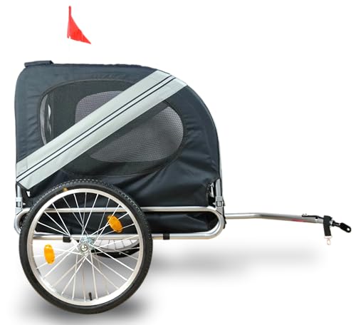 FROSAL Fahrradanhänger Hund Lukas Hundeanhänger Anhänger Fahrrad Hundebuggy Hundetrailer