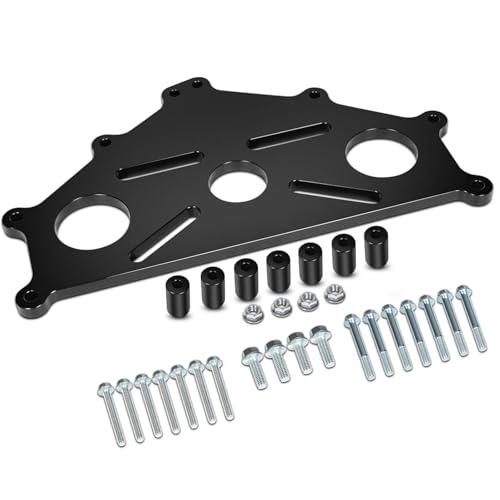 Dedomy Heavy-Duty Engine Stand Adapter Plate for Chevrolet LS/LT Small Block Big Block Engines - Steel Support Bracket