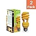 Xtricity 13-Watt CFL Yellow Spiral Bug Light (60W Incandescent Equivalent) - E26 Medium Base Energy Saver (Pack of 2)